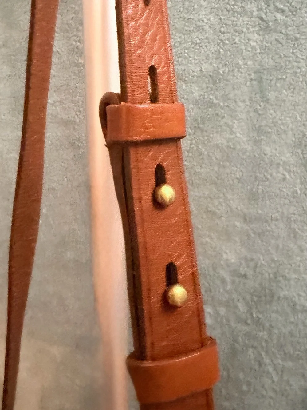 Madewell The Zip-Top Transport Crossbody Bag in English Saddle Leather.
